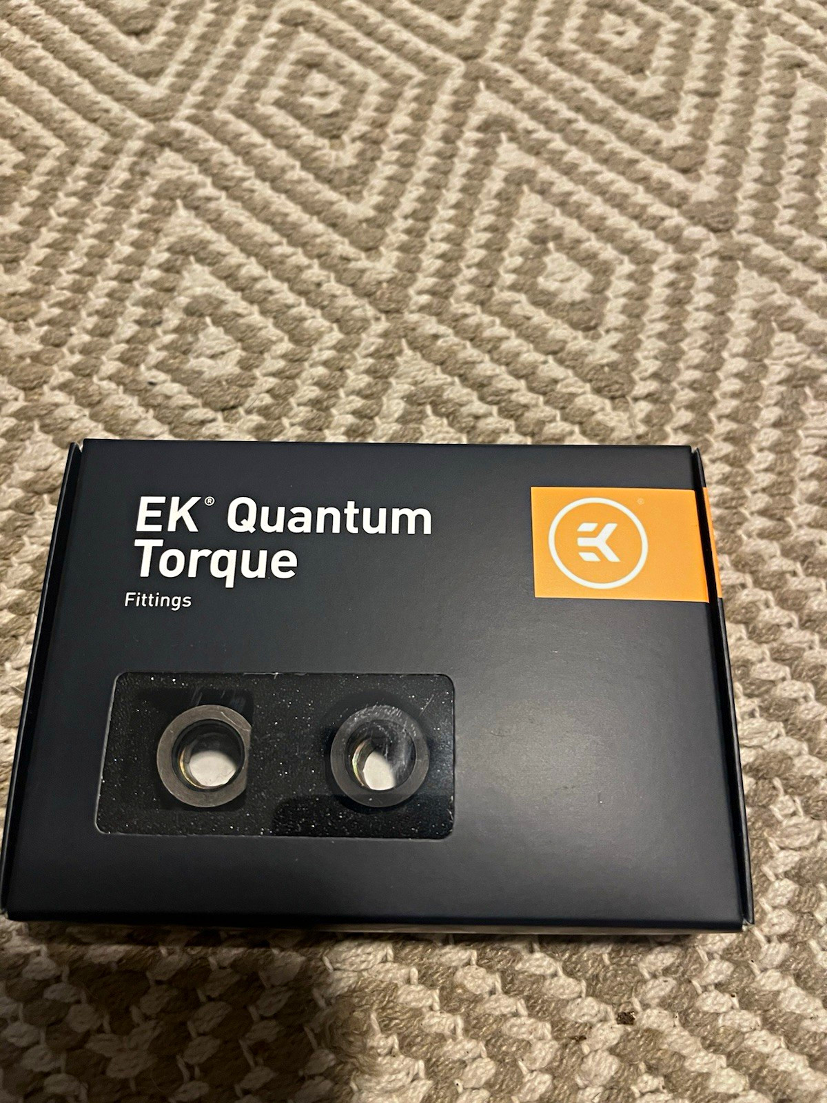 EK Quantum EK-Quantum Torque HDC12 12mm Hard Tubing Fittings, Black 6-Pack