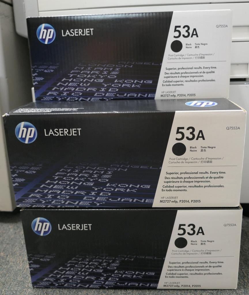 Lot of Qty 7 OEM HP 53A Q7553A Toner Genuine HP NEW