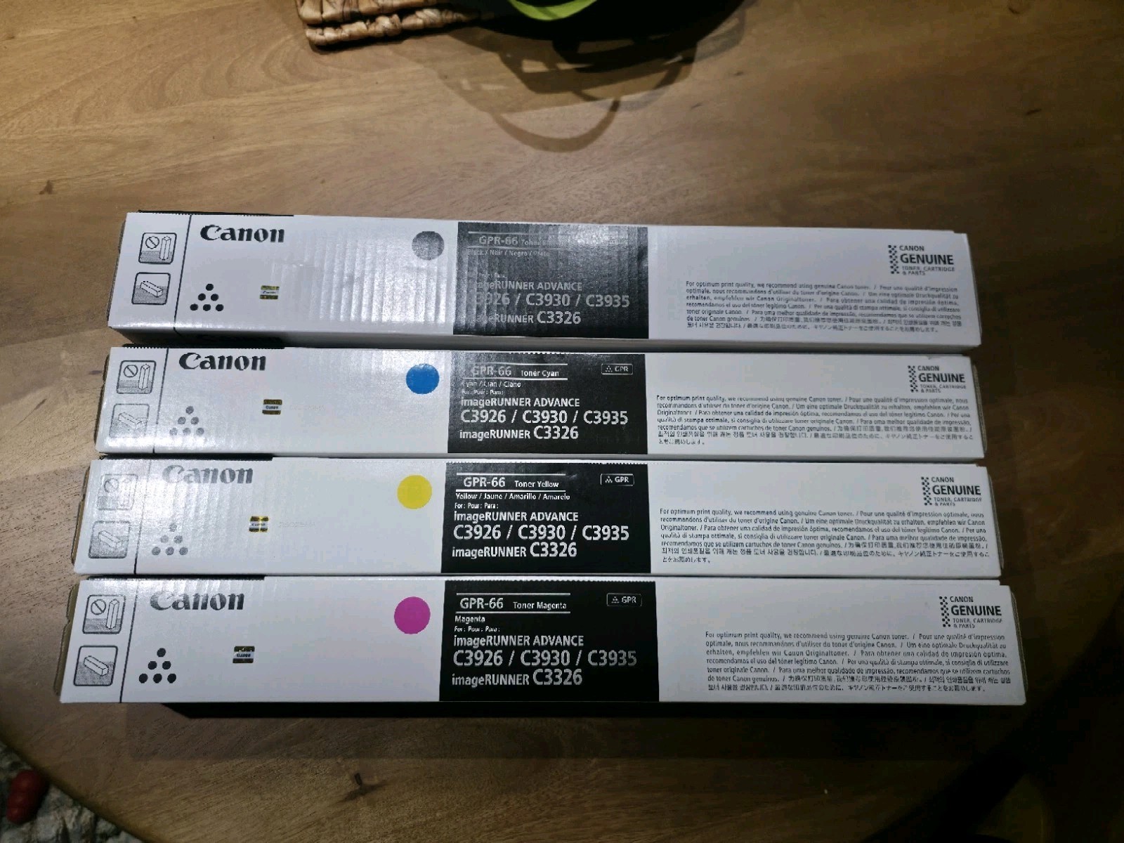 Canon GPR-66 Toner Set CMYB New