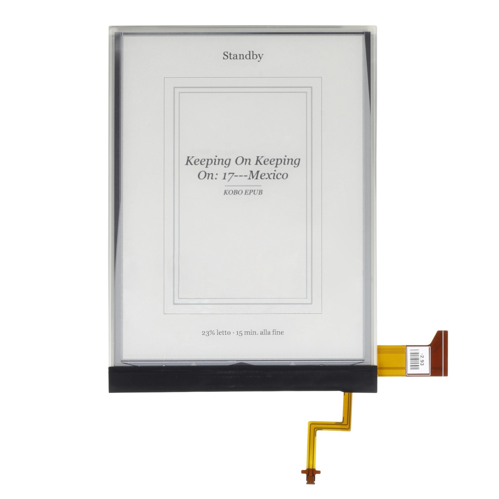 6-inch 34-pin ENS060XCD Eink Carta for e-book reader LCD screen replacement