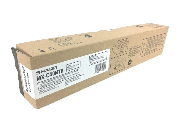 Genuine Sharp MX-C40NTB Black Toner - Factory Sealed