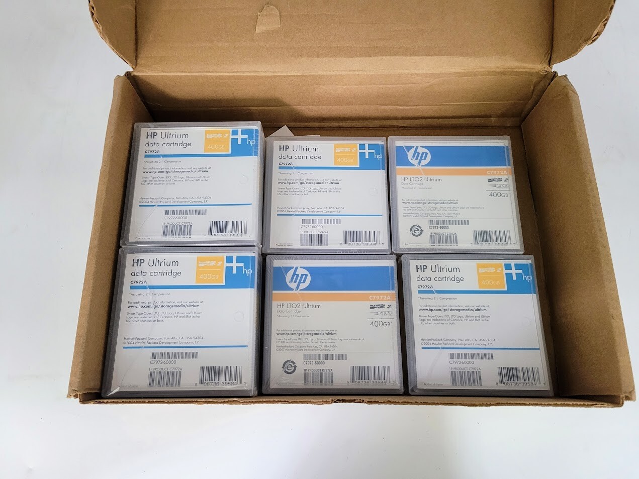 lot of 8 hp ultrium data cartridge c7972A