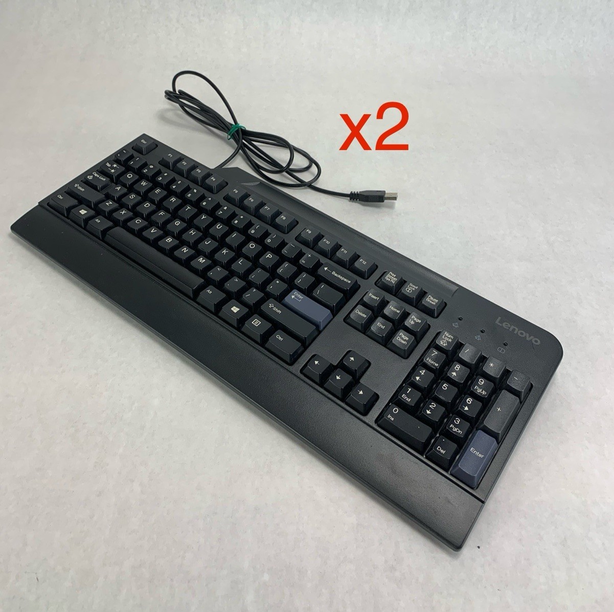 Lenovo SK-8825 USB Wired Preferred Pro Keyboard Lot of 2