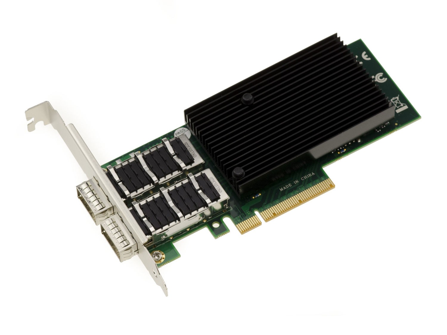 PCIe LAN Network 40G Fiber QSFP+ 2-Ports - MELLANOX X-3 CHIPSET - 40GbE