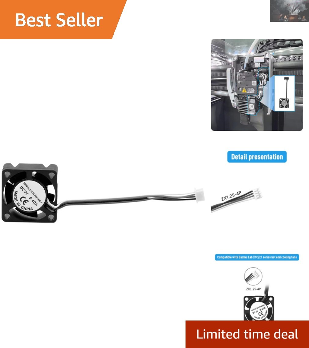 Precision Cooling Fan for Bambu Lab X1/X1C Hotend - Enhance Printing Performance