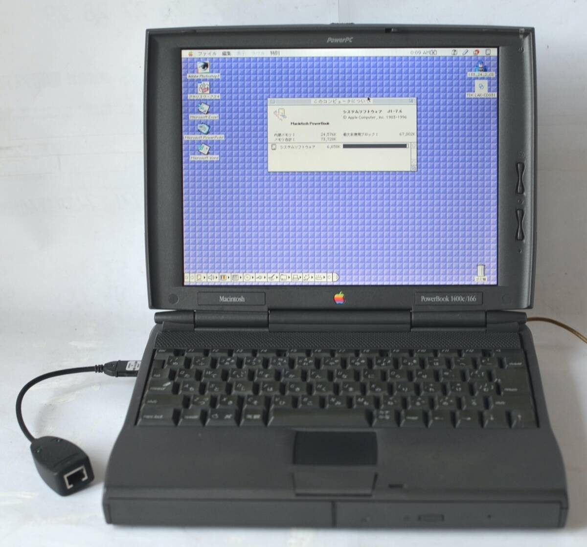 PowerBook 1400c 133MHz 24MB 2GB CDD TFT LCD TDK LAK-CD031 included Working TB00