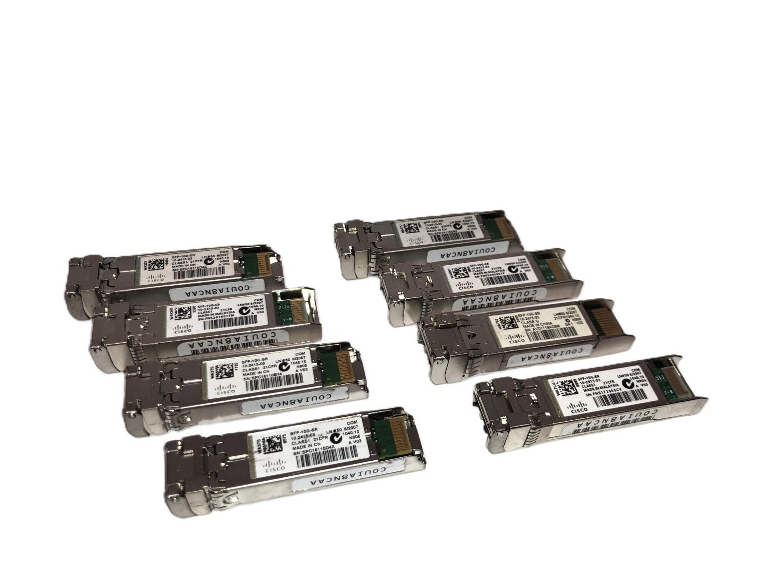 (LOT OF 46) Genuine Cisco SFP-10G-SR / 10-2415-03 Transceiver Module - VGC