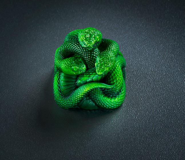 Razer Artisan Triple-Headed Snake Mechanical Keyboard Keycap 3D Resin Limited Ed