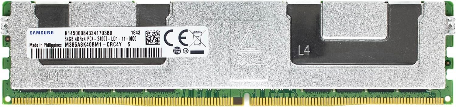 Samsung 64GB M386A8K40BM1-CRC 4DRx4 PC4-2400T DDR4 ECC LRDIMM Memory RAM