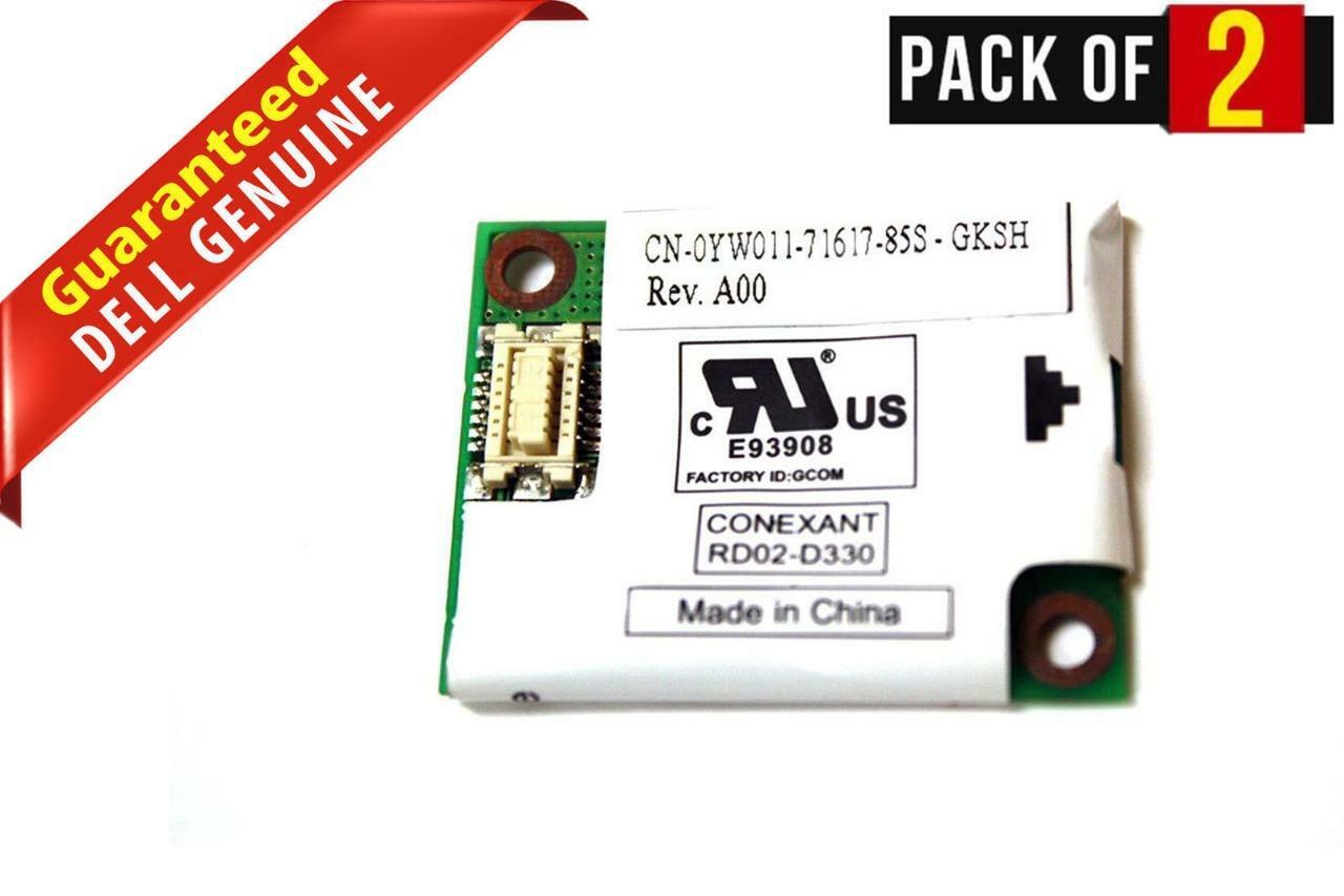 LOT x 2 OEM Dell Inspiron Latitude Vostro 56K V.92 Modem Card YW011 0YW011