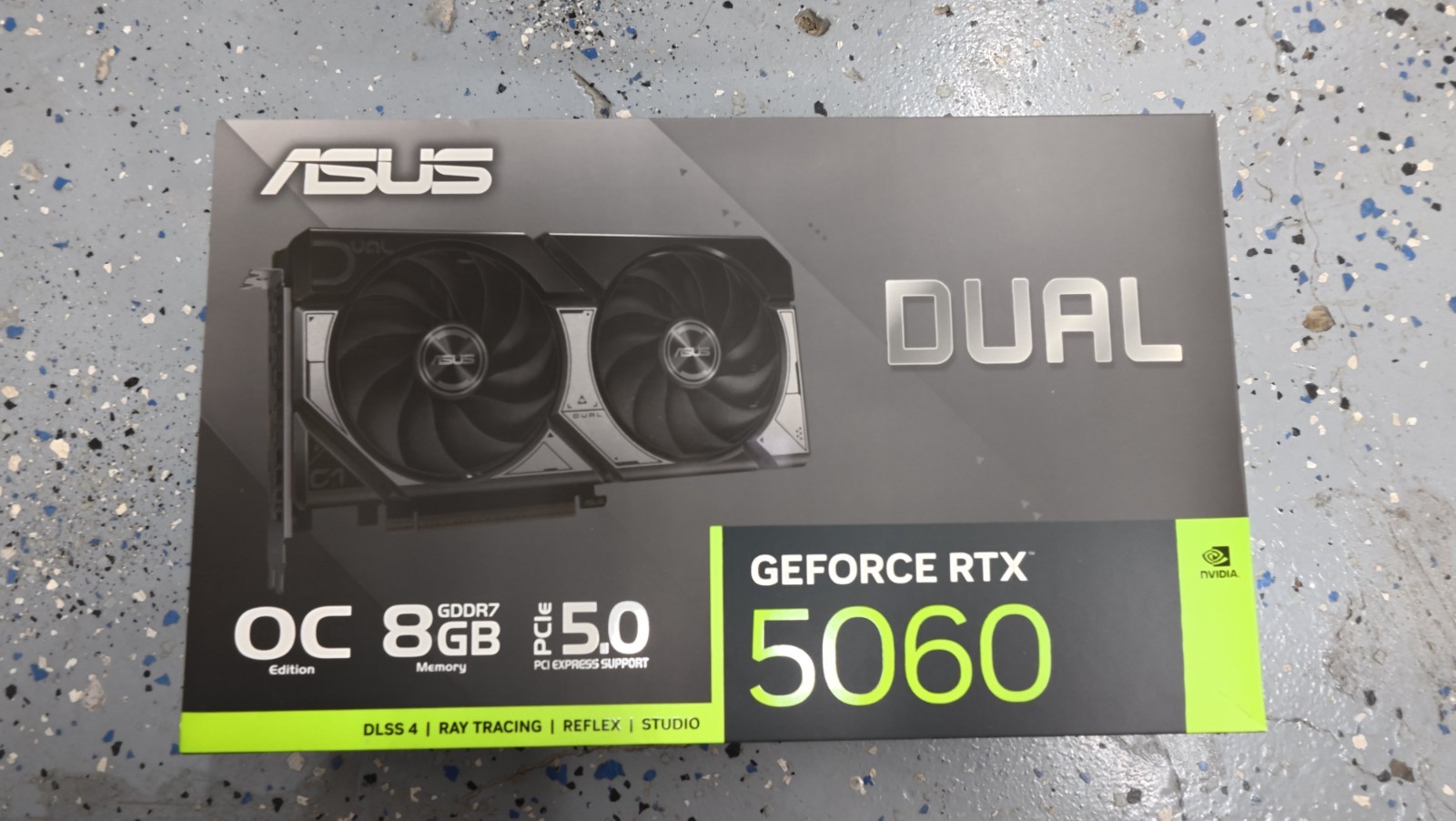 BOX ONLY ASUS Dual GeForce RTX 5060 OC 8GB Retail Packaging - NO GPU