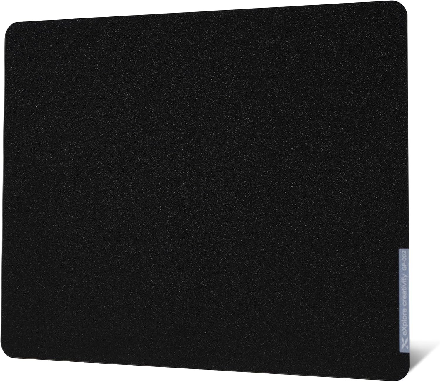 XVX Glass Mousepad Gaming, Black Hard Mouse Pads for Esports, Large Mouse Mat 16