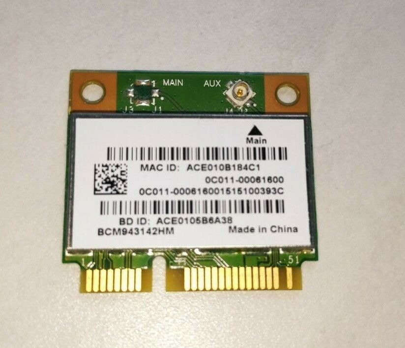 Broadcom BCM943142HM PCIe Half 802.11B/G/N Wireless WLAN+BT4.0+HS WIFI Card ASUS