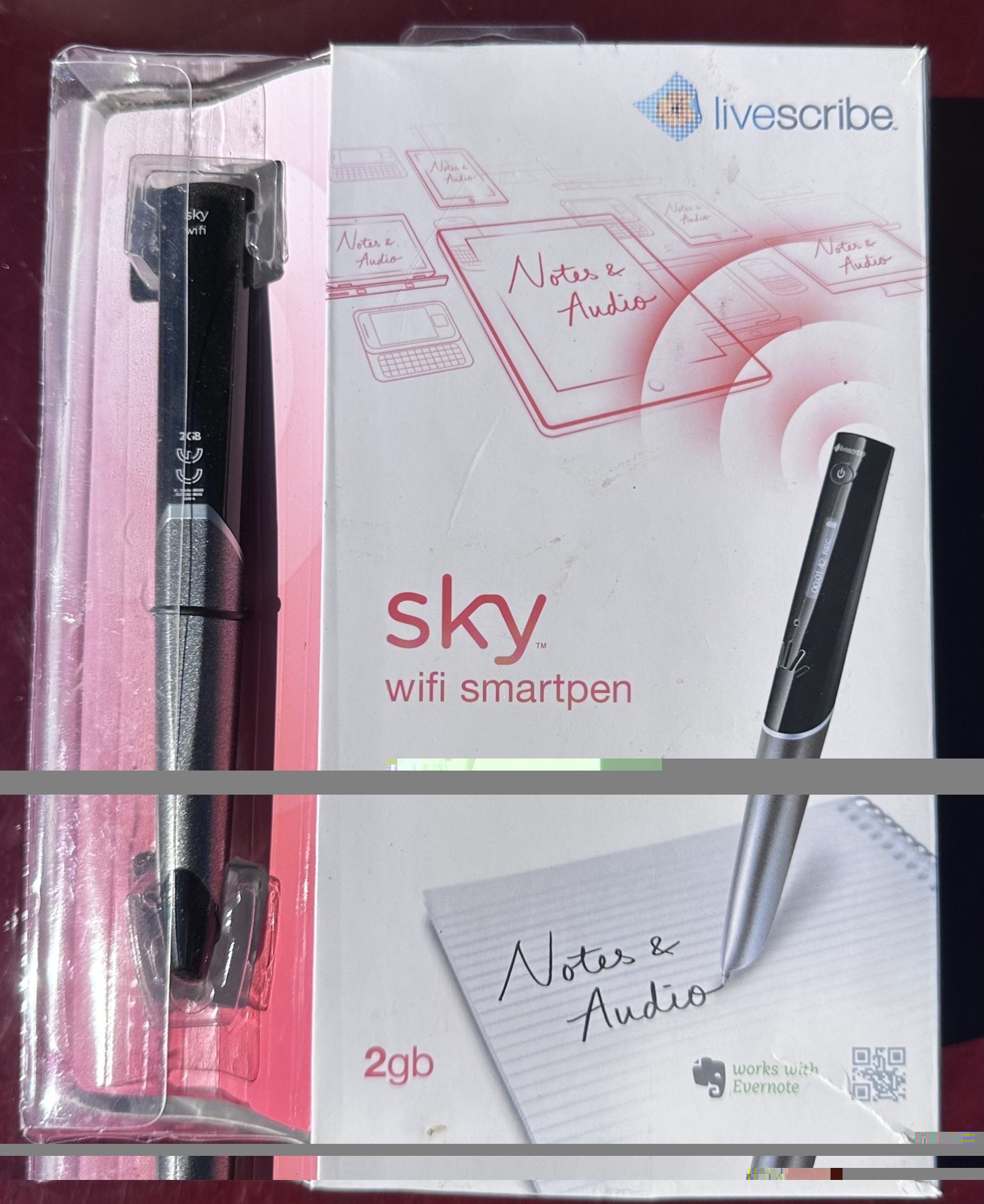 Livescribe Sky 2GB Wi-Fi Smartpen Brand New Open Box 