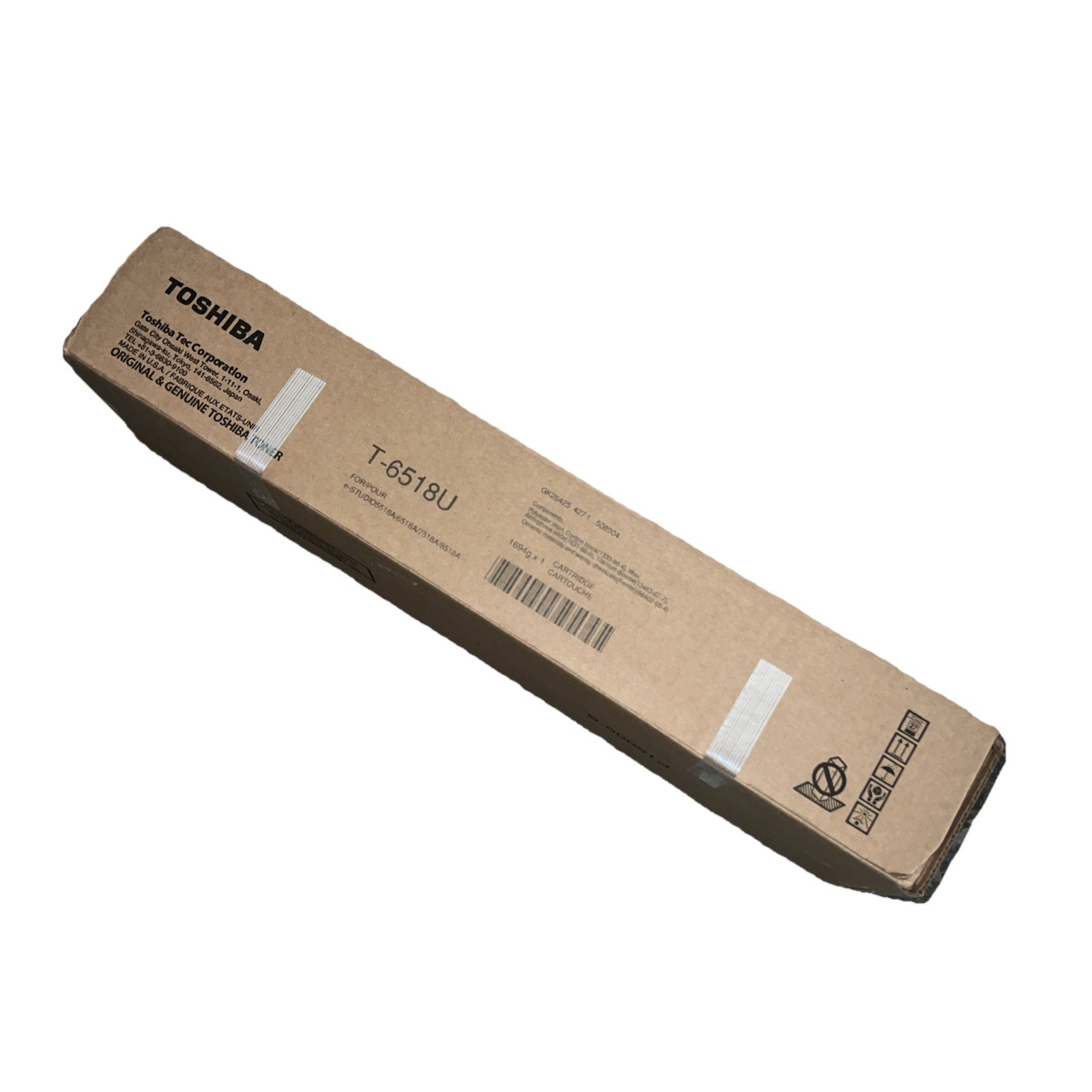 Genuine Toshiba T-6518U Black Toner . e-STUDIO5518A/6518A/7518A/8518A