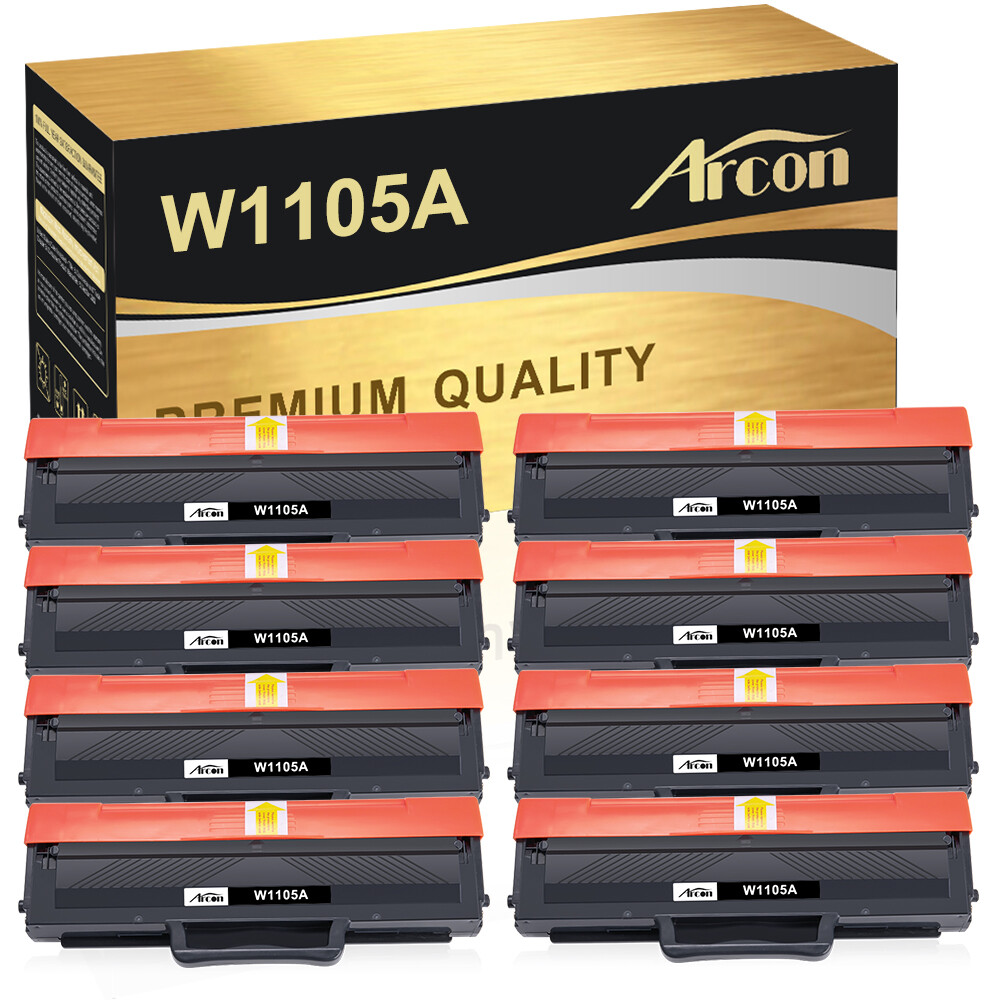 8PK Toner Compatible for HP 105A W1105A LaserJet MFP 107a 107w 135a 135w 137fnw