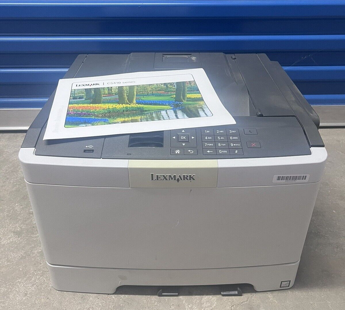 Lexmark CS410dn Color Laser Printer 52K pgs with toner Tested 