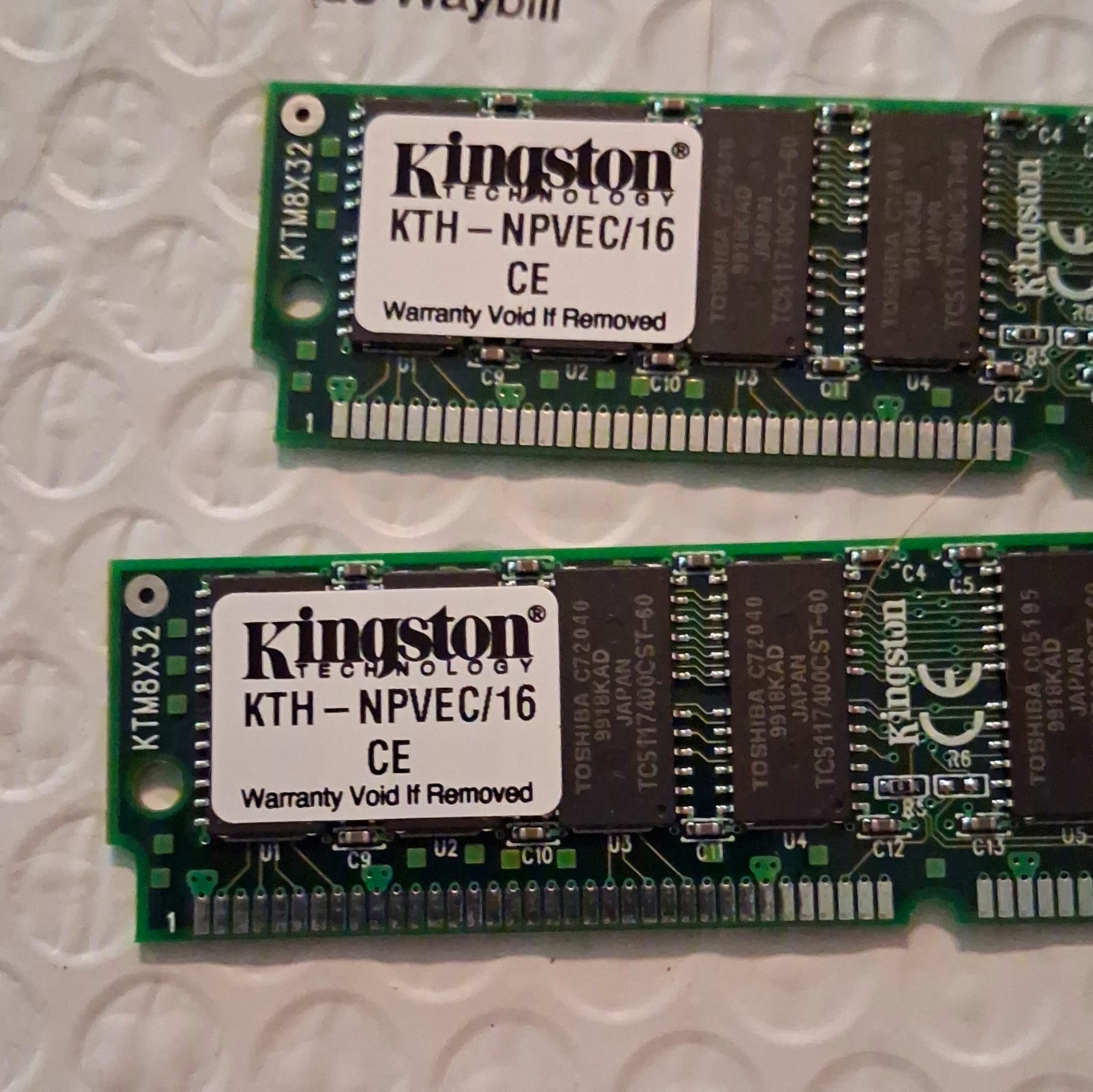 Kingston 32MB Kit (2x16MB) 72-Pin SIMM SDR SDRAM PC-133 Non-ECC