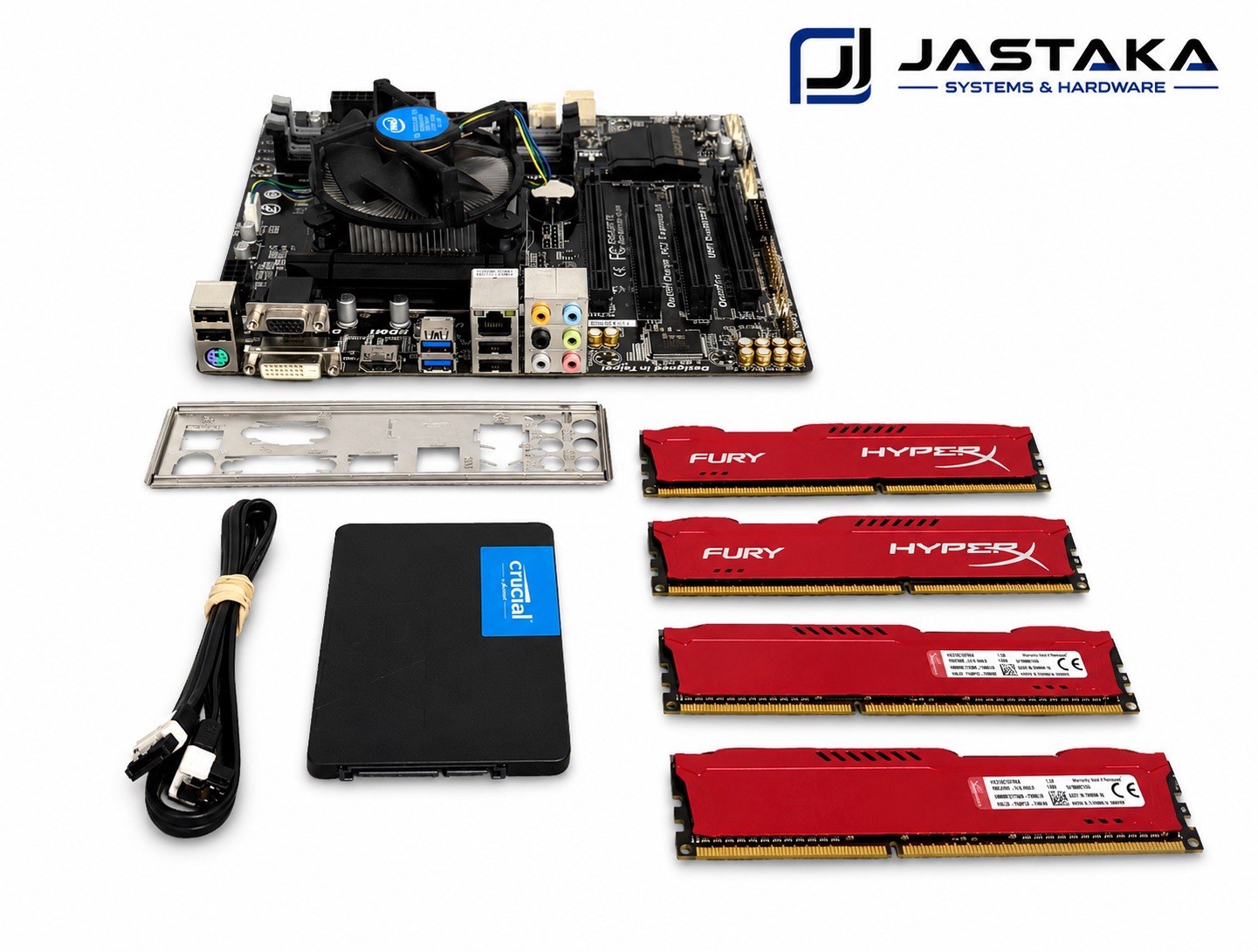 Gigabyte GA-B85M-D3H i7-4790 16GB DDR3 240GB Crucial SSD Combo Kit