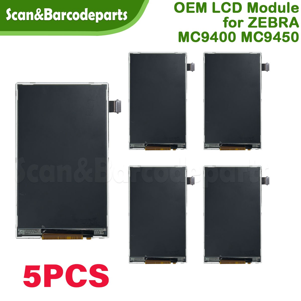 Lot of 5 OEM MC94 LCD Digitizer Module for ZEBRA MC9400 MC9450