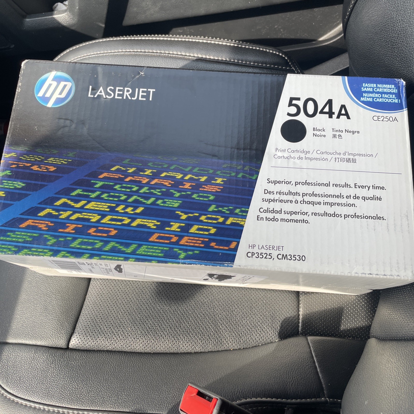 Genuine HP 504A Black Original LaserJet Toner Cartridge CE250A New Sealed