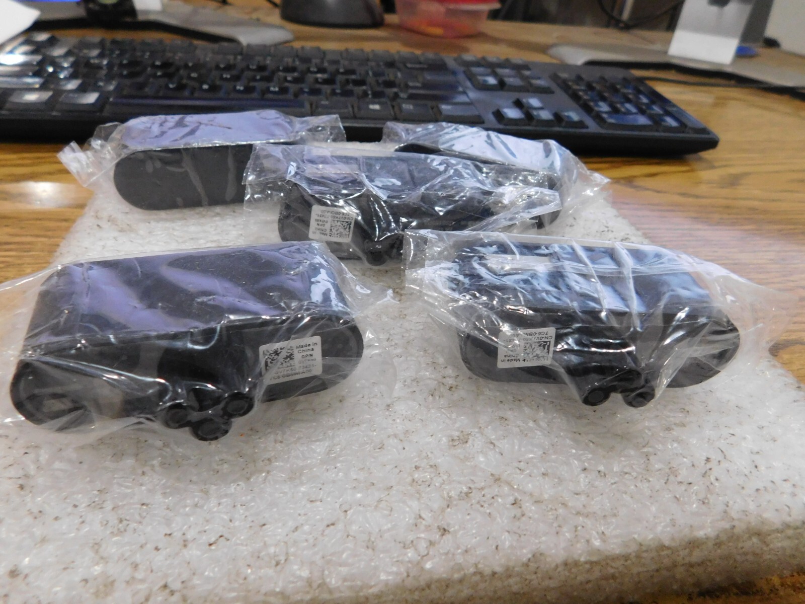 Lot of Dell P/N: 0V7K50.  3 Prong AC Power Adapters.  Qty. 5.  New Old Stock
