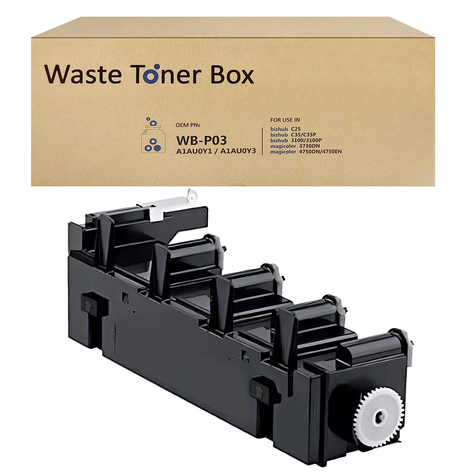 LCL Compatible Waste Toner Collector Replacement for WB-P03 A1AU0Y1 A1AU0Y3 Bizh