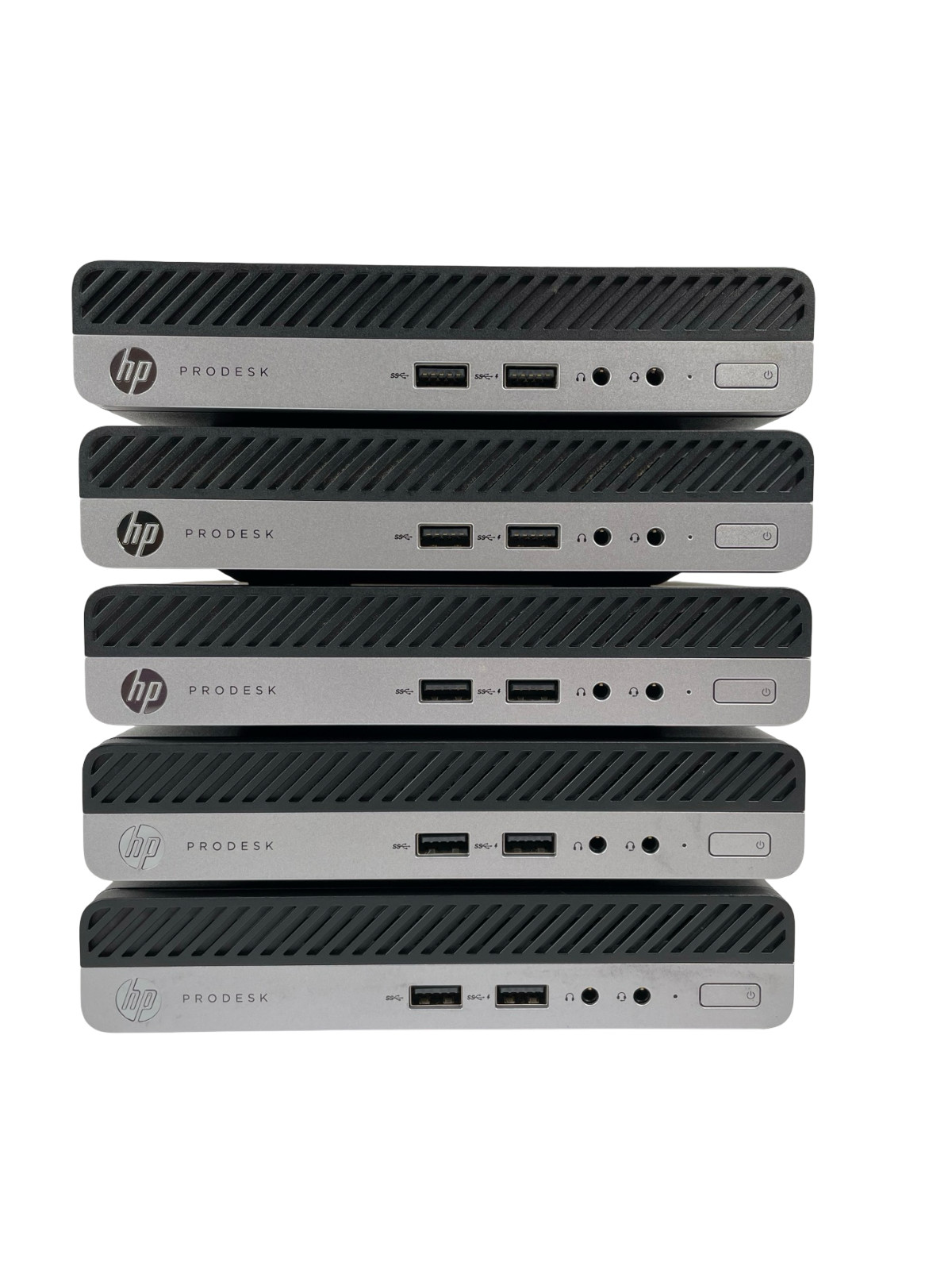 Lot of 5 HP ProDesk 400 G4 DM i5-8500T@2.10GHz 6Core 8GB RAM 256GB SSD Win 11Pro