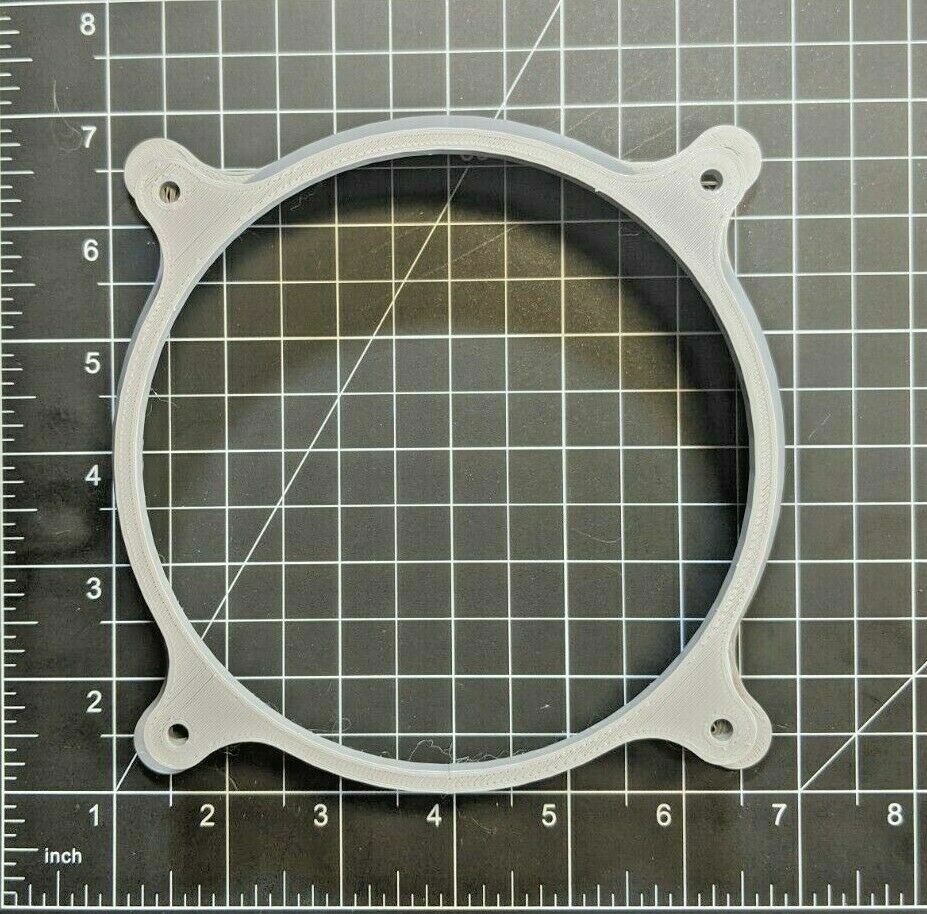 140mm to 120mm Fan Adapter Flow Converter PC Mod Custom Panel Hose Mount Flange