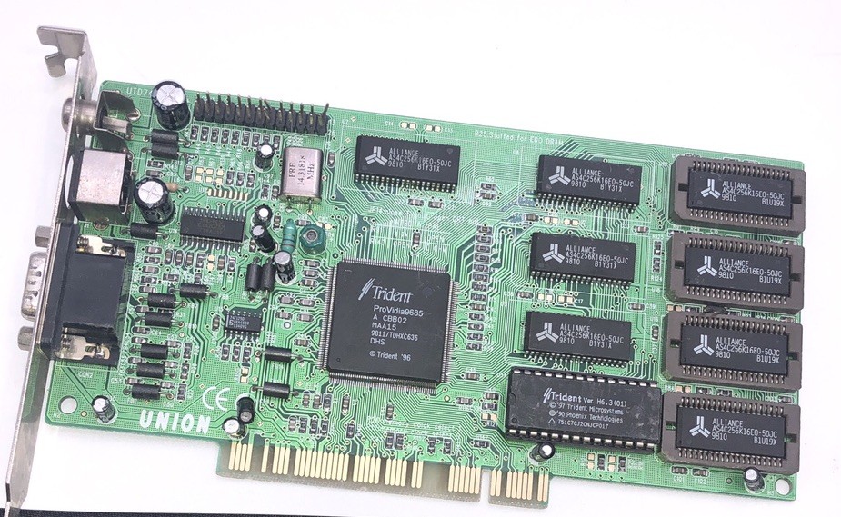 UNION Trident PCI Video Card TD9685 P14