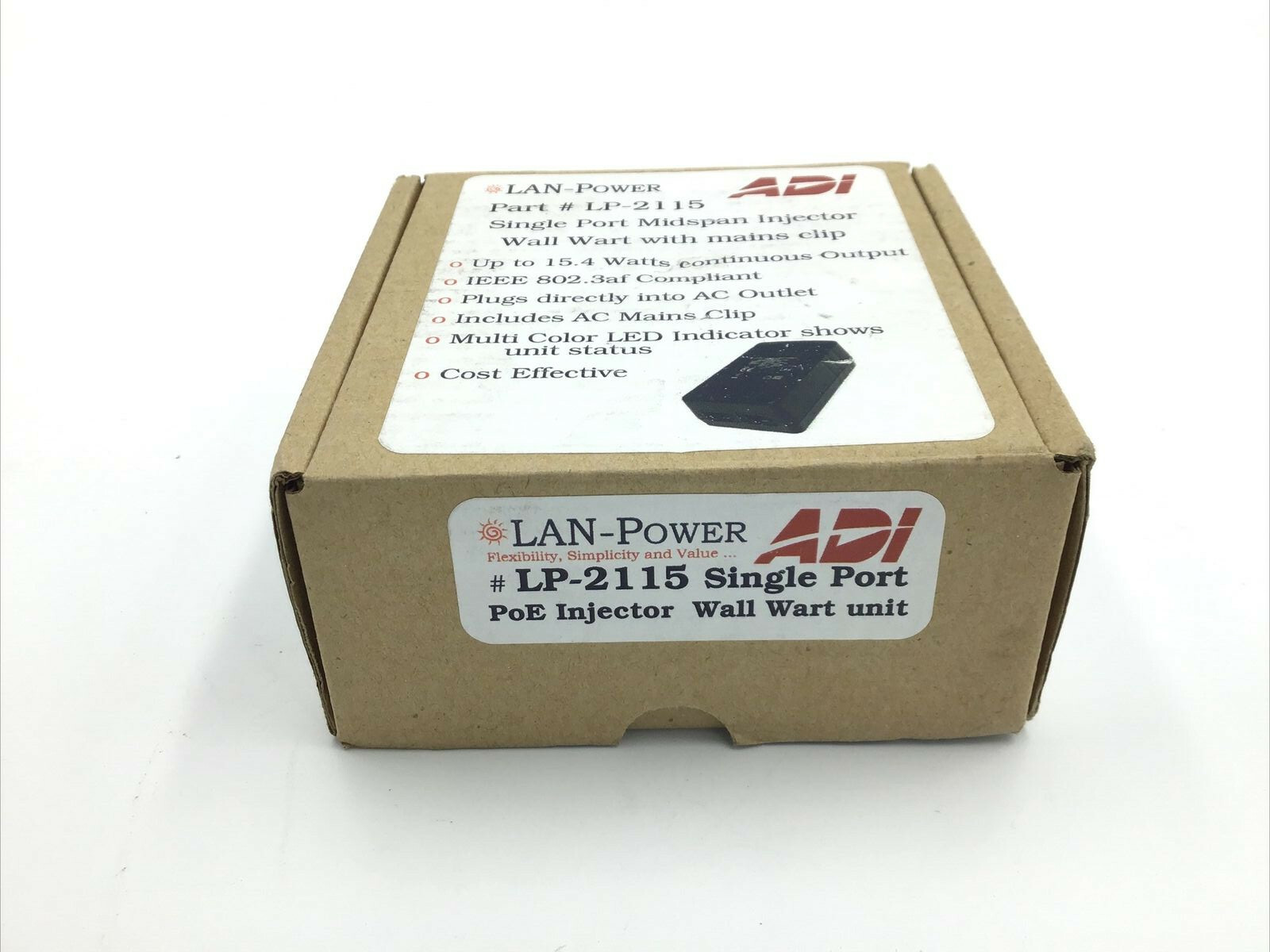 ADI Lan-Power LP-2115 Single Port PoE Injector
