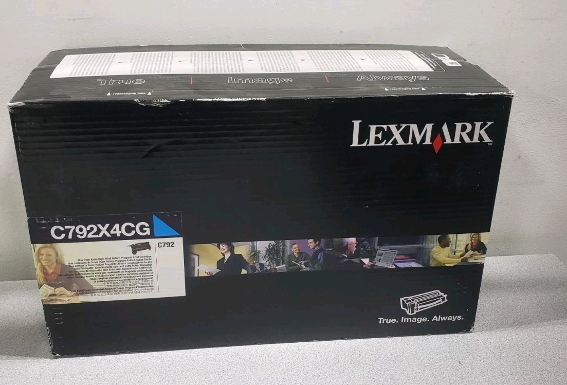 Genuine Lexmark OEM C792 Cyan Toner C792X4CG Extra High yield
