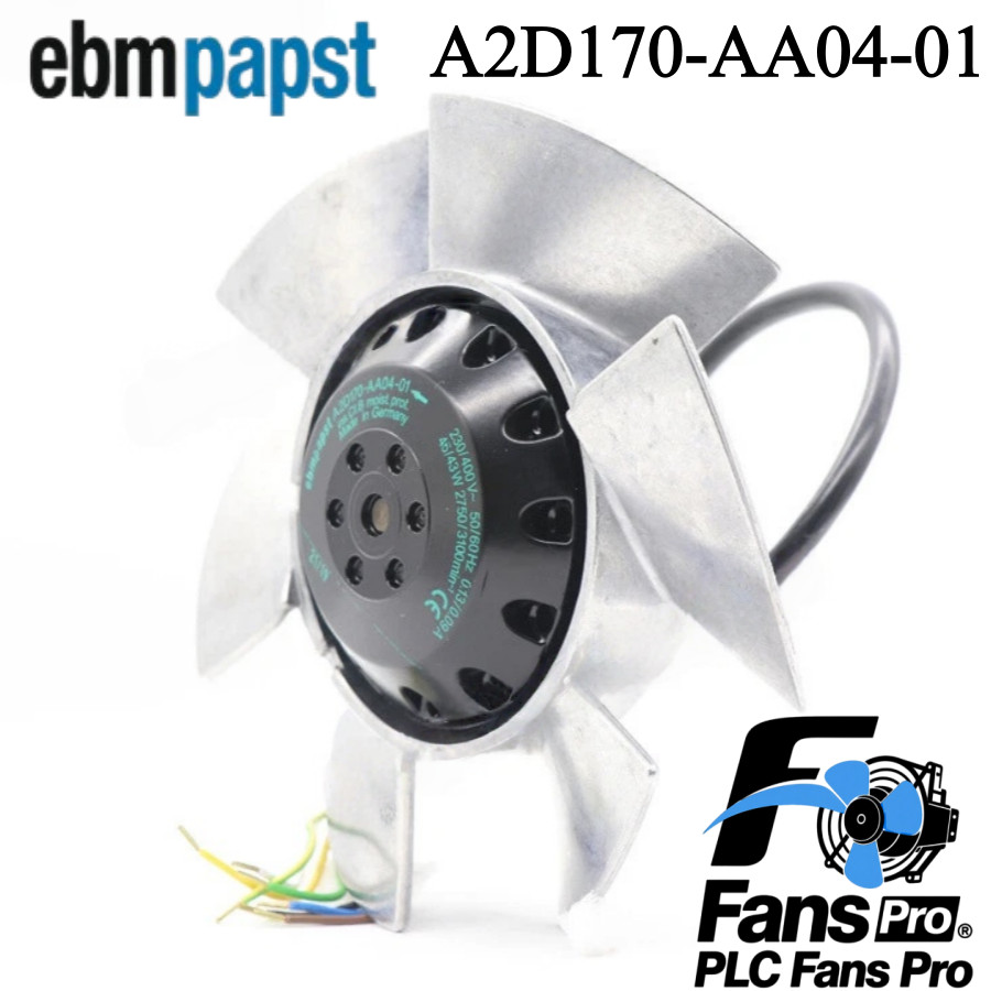 1PCS New Ebmpapst A2D170-AA04-01 230/400VAC 45/43W φ170MM Cooling Fan  Fast Ship
