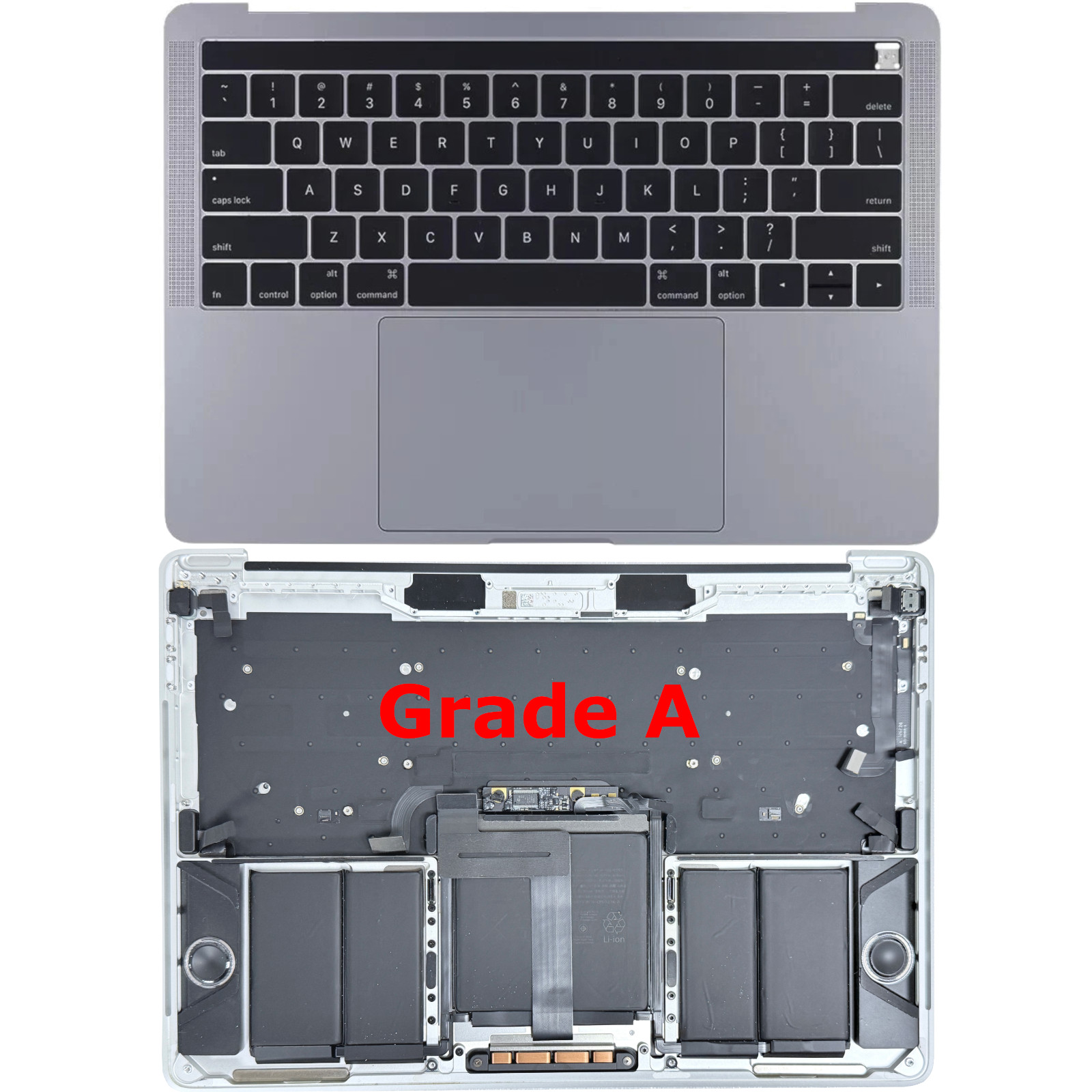 OEM Top Case Palmrest + Keyboard +Battery + Speaker For 13" MacBook Pro A1706