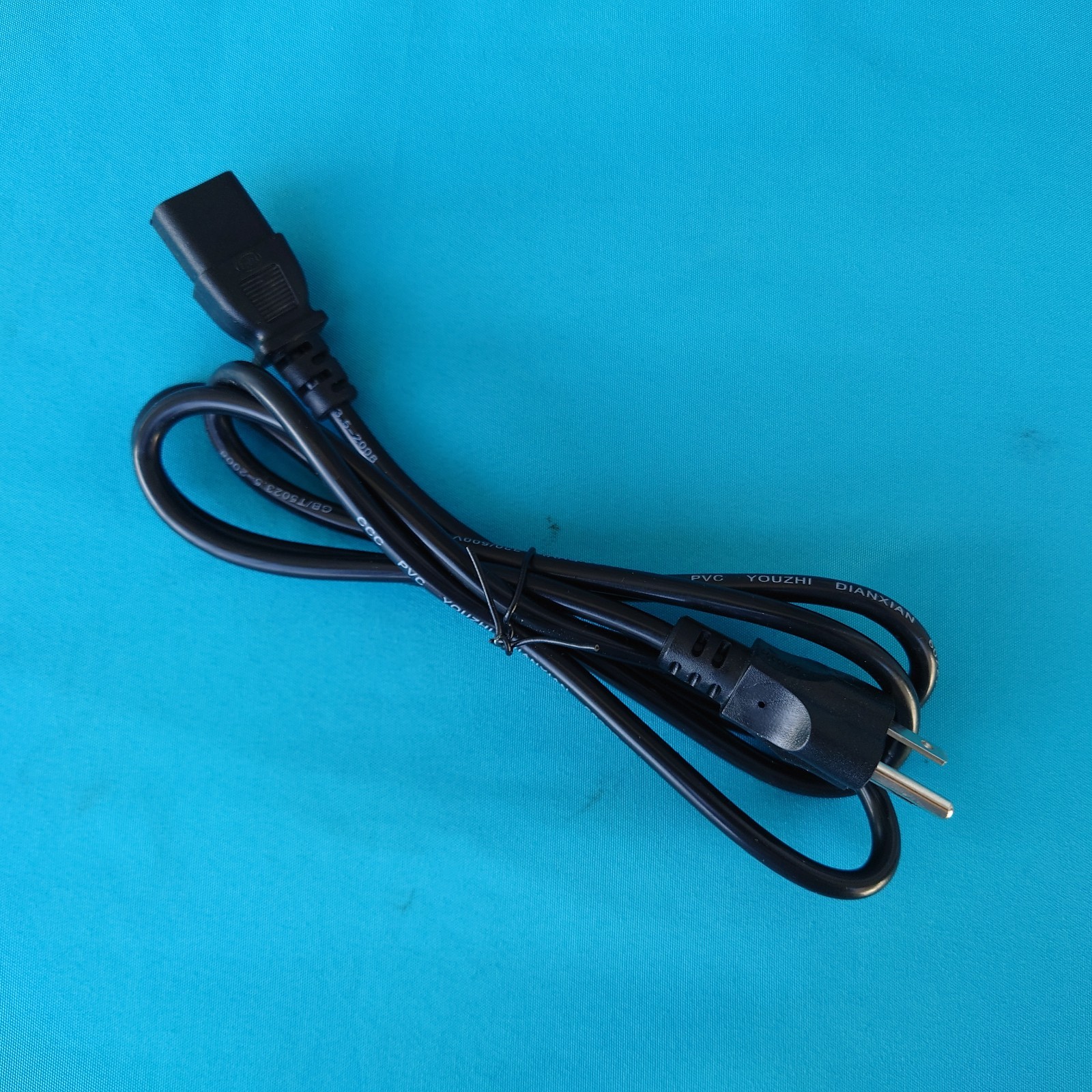 Power Cord AC Cable 5 ft PC Computer Monitor Printer 3 Prong 10A 250V Ship Fast