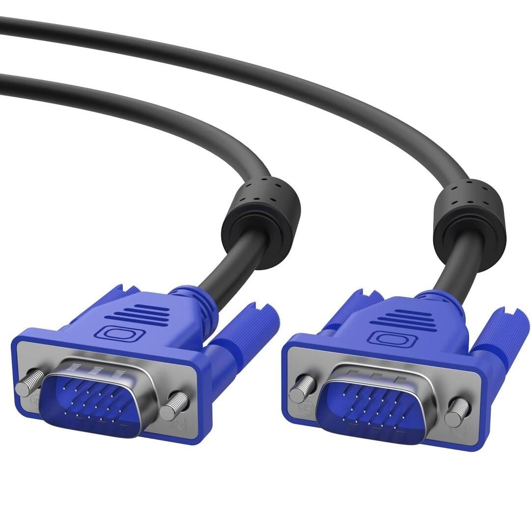 1 Vga to VGA Monitor Cable Video Male to Male for PC 15 Pin Cord 5 '