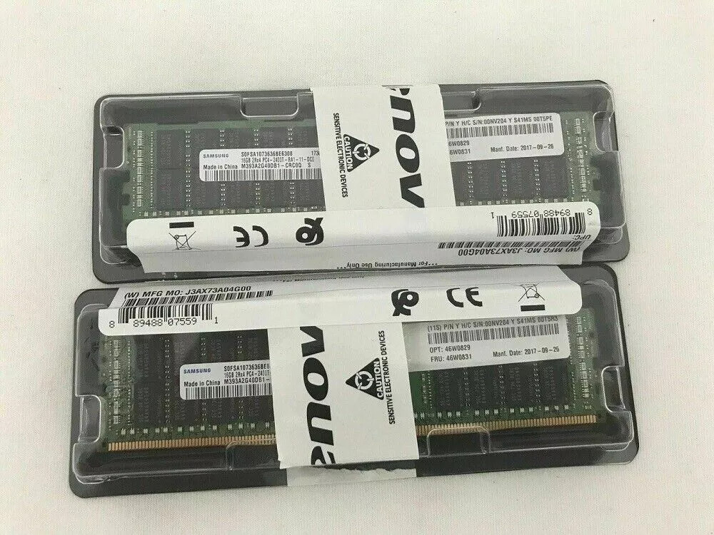 FOR Lenovo / IBM 46W0829 46W0831 2RX4 16GB DDR4 PC4-2400T System x Server Memory