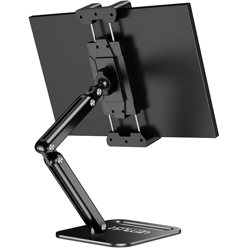 Urmust Dual Arm 15.6" Portable Monitor Stand with 360° Rotating Base B-M