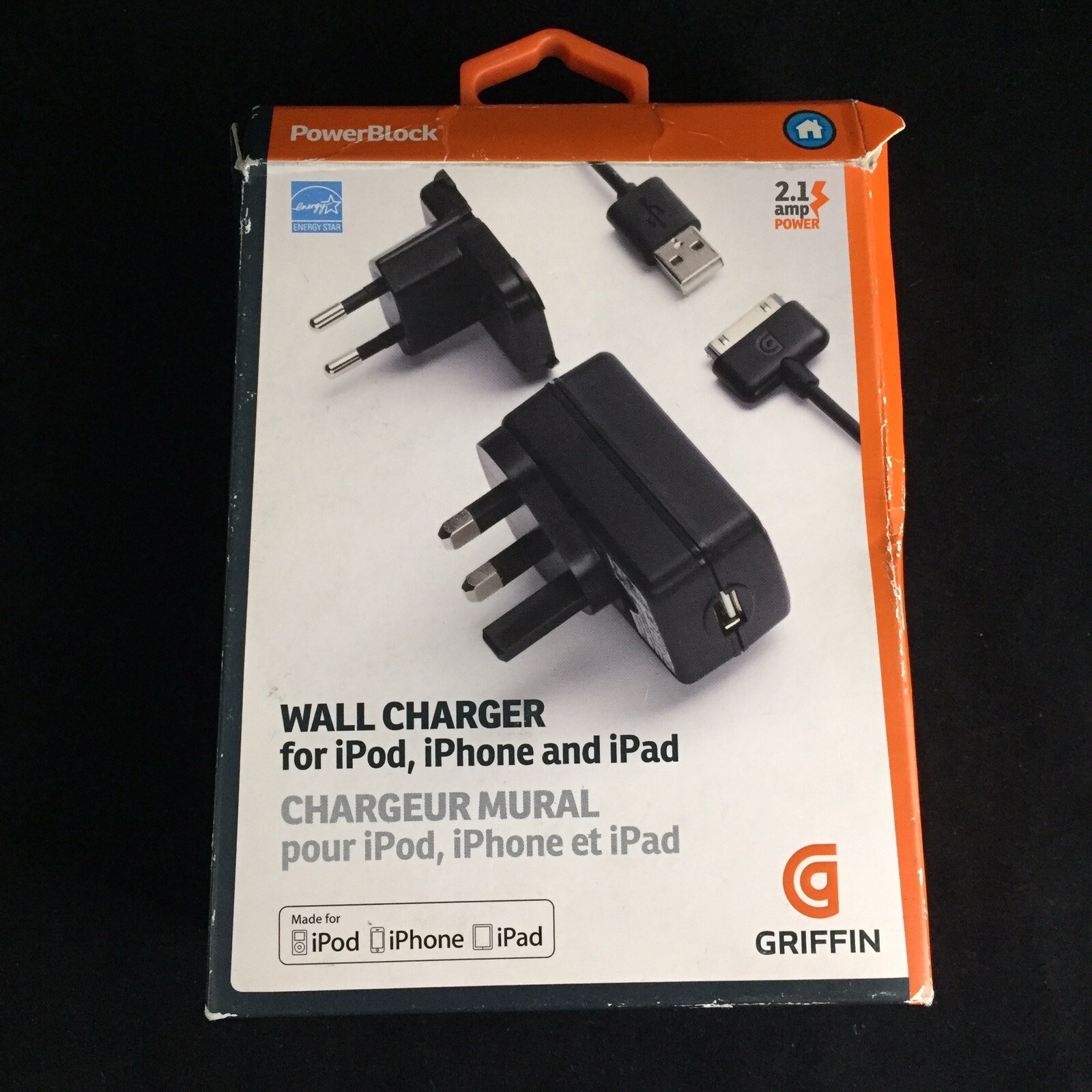Griffin PowerBlock Wall Charger iPod iPhone iPad