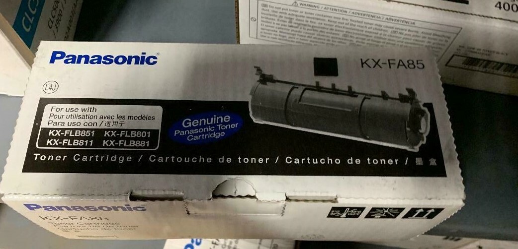 GENUINE PANASONIC KX-FA85 BLACK TONER CARTRIDGE FOR KX-FLB851 KX-FLB811 AND MORE