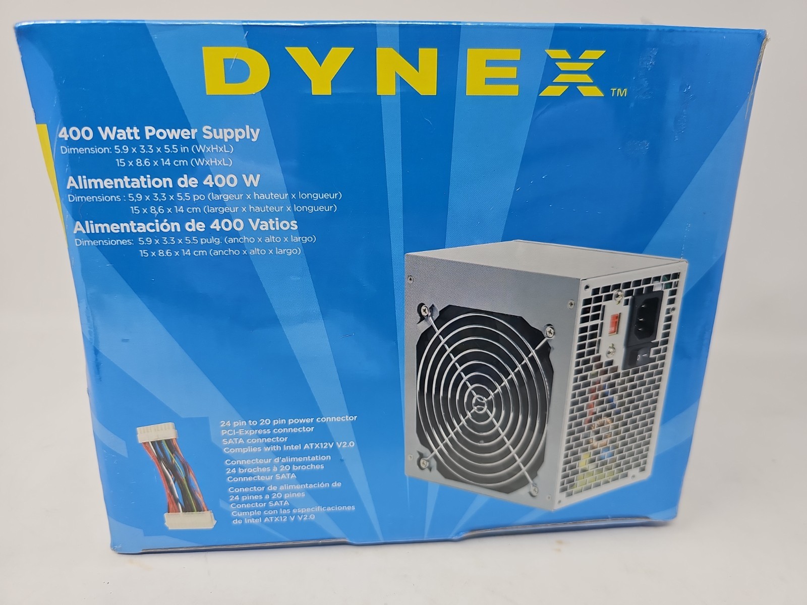 Dynex DX-PS400W2 400-Watt Power Supply New Sealed