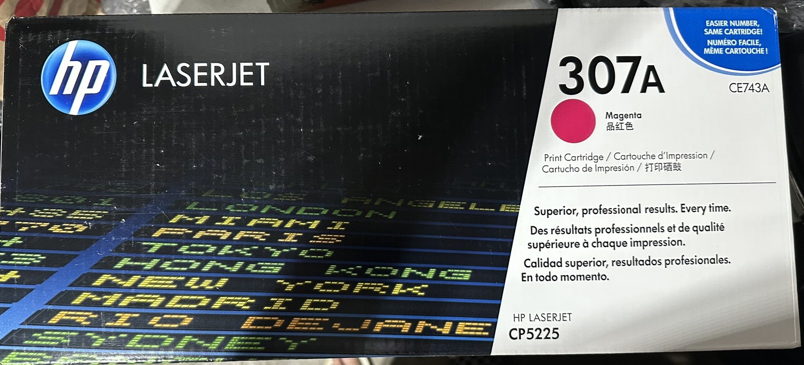 New HP LaserJet 307A CE743A Magenta Toner Cartridge