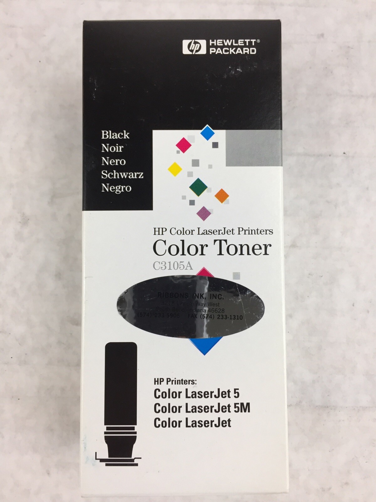 HP Color LaserJet Printers Color Toner C3105A Black Color LaserJet 5 (Lot of 3)