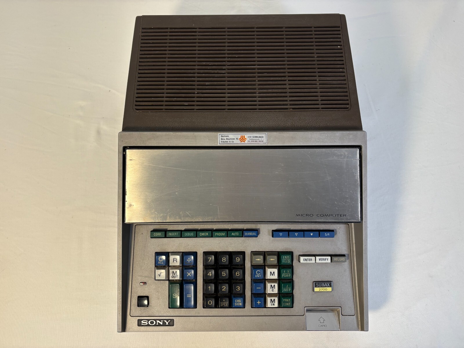 Very Rare Sony Sobax ICC 2700E Calculator Micro Computer Vintage Collector Retro