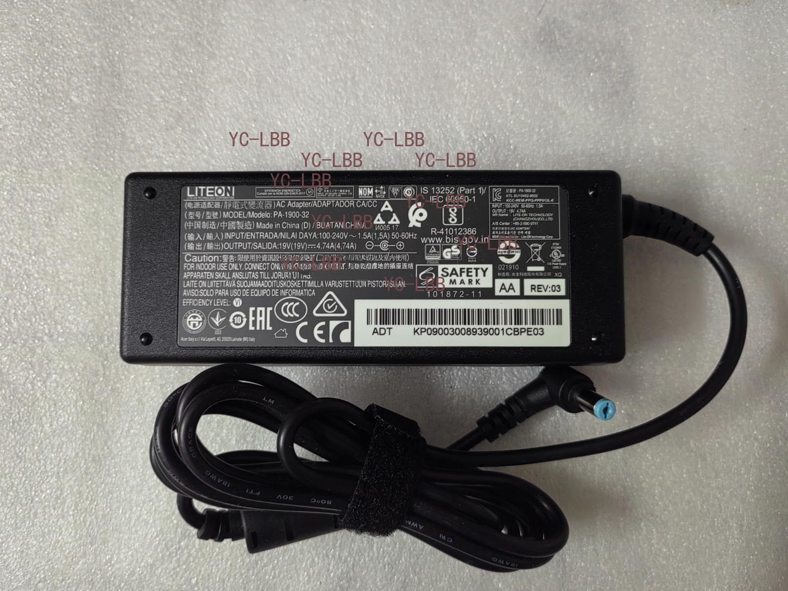 Genuine LITEON PA-1900-32 19V 4.74A For Acer Aspire Z24 23.8” AIO PC 90W Charger