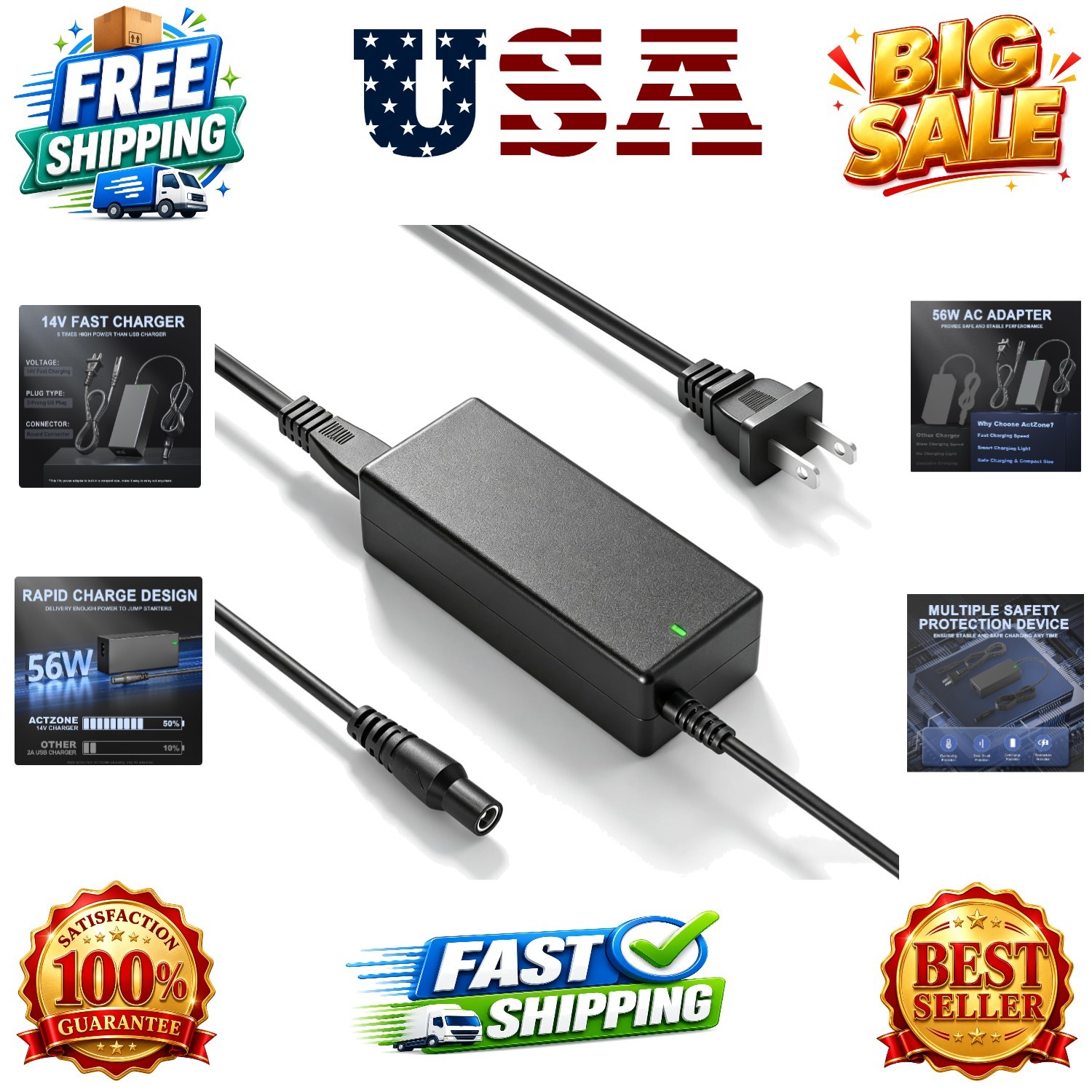 14V Charger Compatible with GB70 Adapter GB150 GB250 GB250+ GB251+ GB500 GB50...