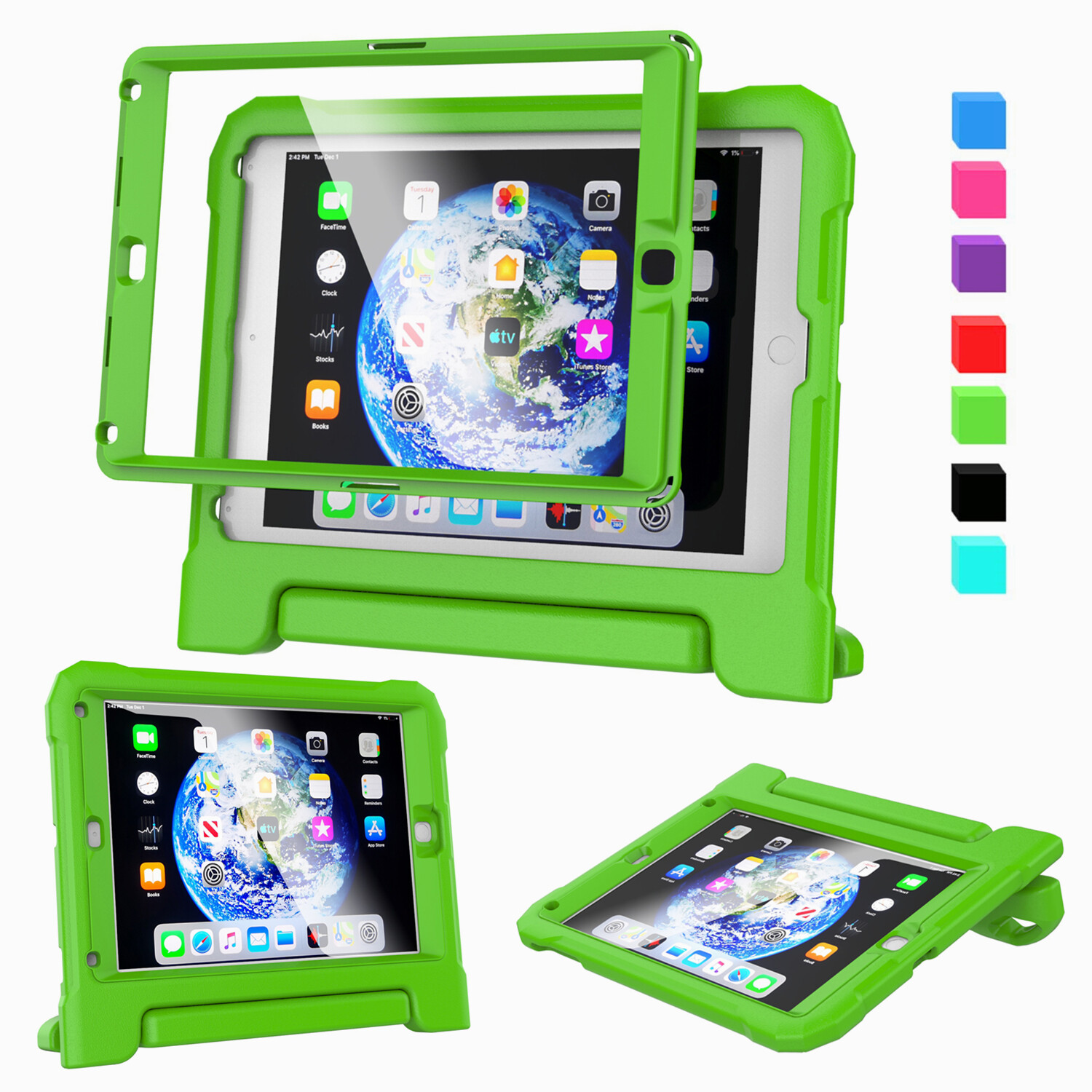 Kids Case For Apple iPad 9.7" Air / Air 2 - Built-in Screen Protector Foam Cover