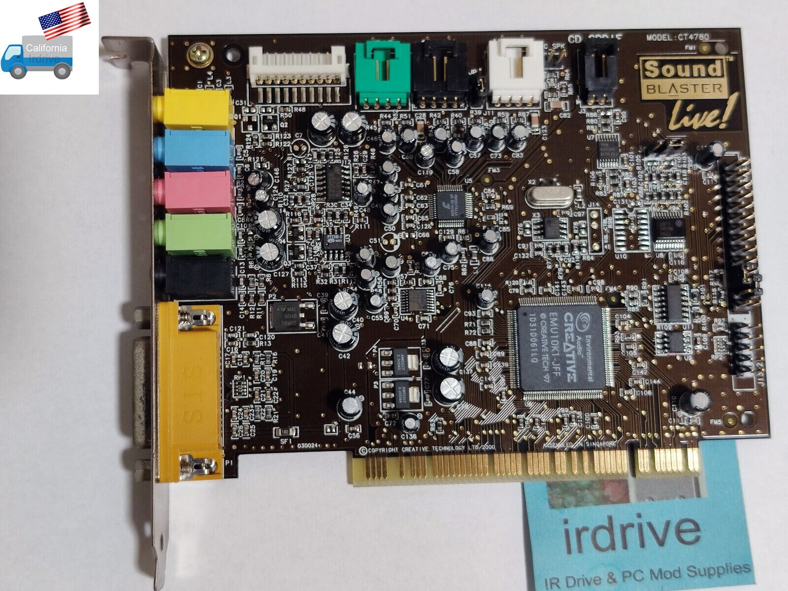 Genuine Creative Labs CT4780 Sound Blaster Live Dell 0181UR PCI Sound Card