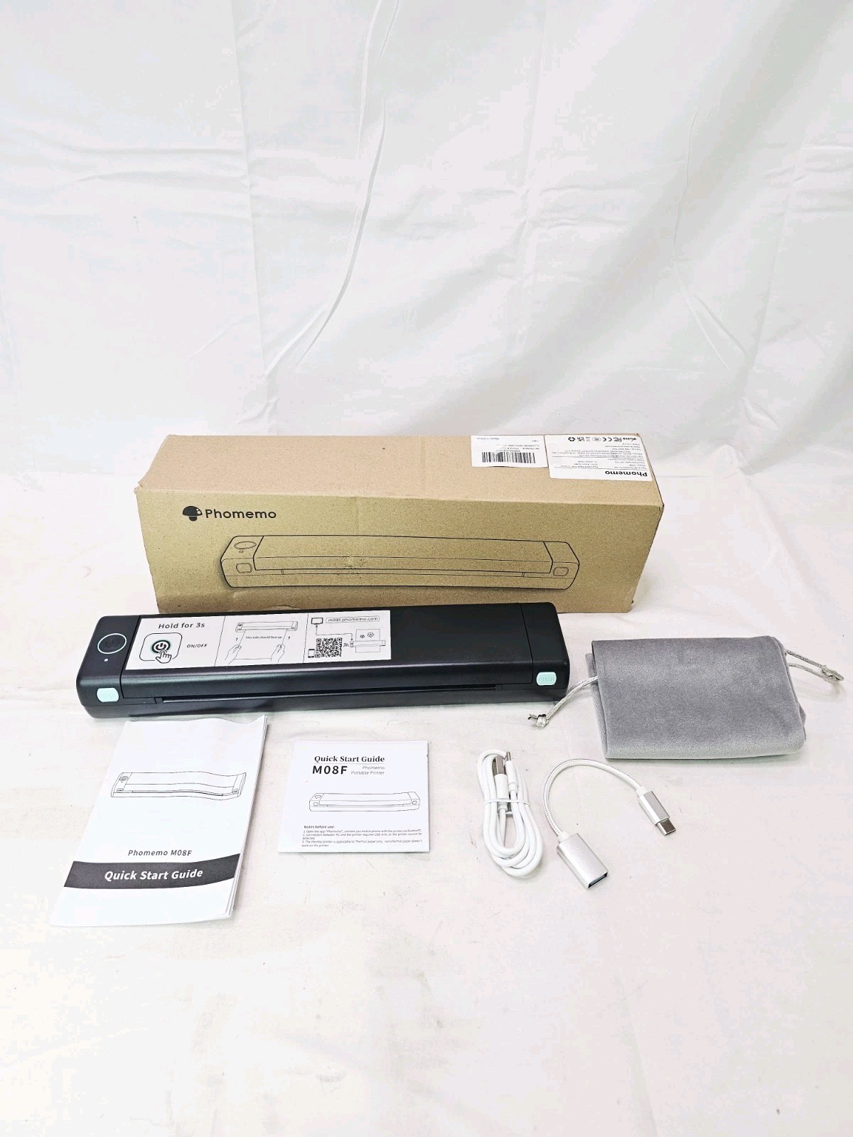 Phomemo M08F Wireless Tattoo Stencil Printer Portable Transfer Copier Black