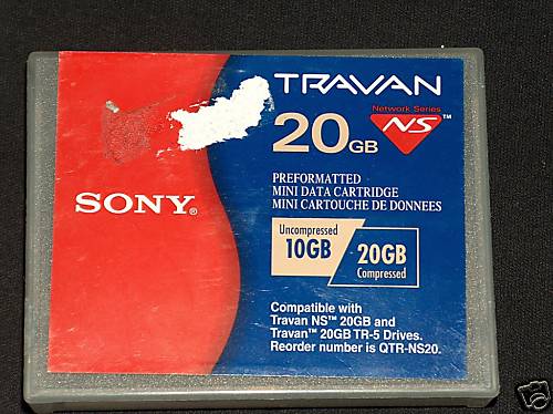 Sony Travan TR-5 10/20GB Data Cartridge